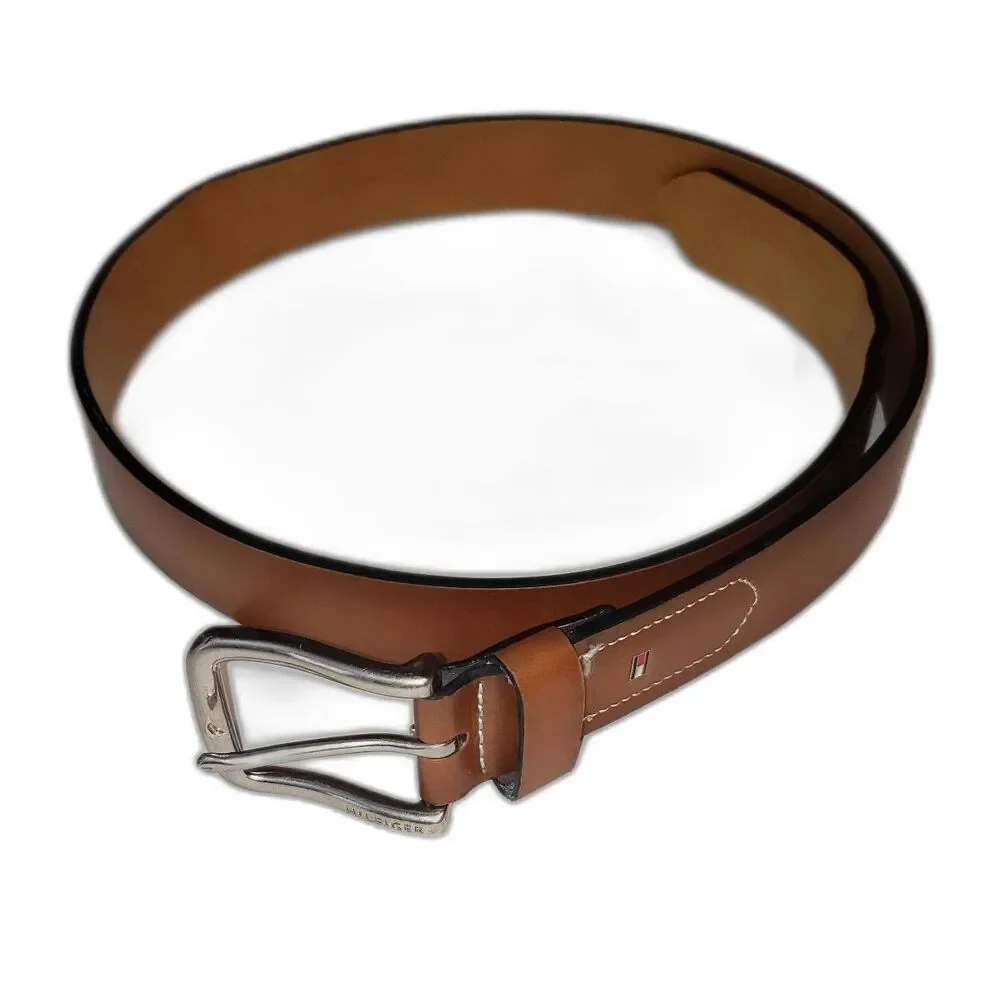 Tommy Hillfiger Immitation Brown Leather Belt Size Small